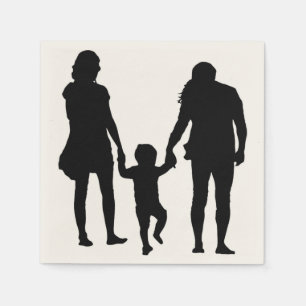 SERVIETTE EN PAPIER HEUREUSE FAMILLE