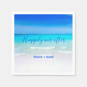 Serviette En Papier Heureusement Jamais Après Blue Paradise Beach Mari