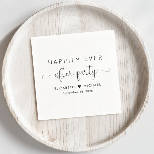 Serviette En Papier Heureusement Jamais Après La Réception De Mariage 