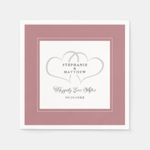 Serviette En Papier Heureux toujours après Mariage Fiançailles Dusty R