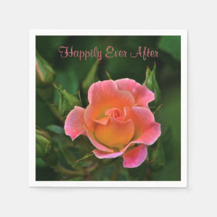 Serviette En Papier Heureux toujours après Rose