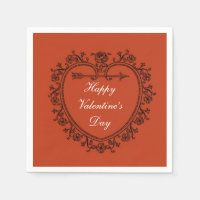 heureux Valentine's Day Red