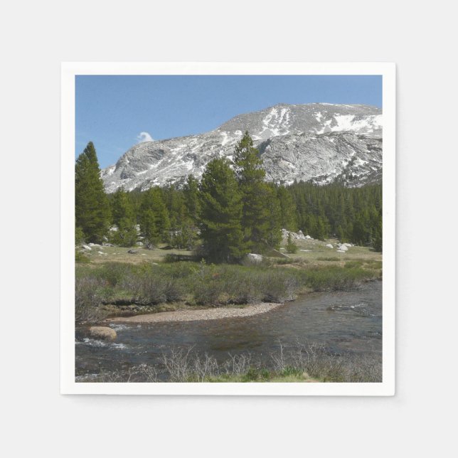 Serviette En Papier High Country Mountain Stream II à Yosemite (Devant)