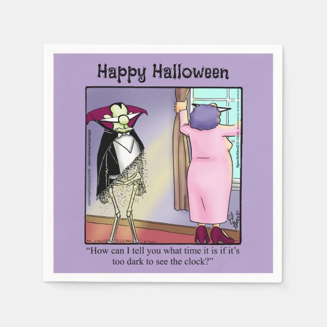 Serviette En Papier Hilaire Halloween Party Napkins (Devant)