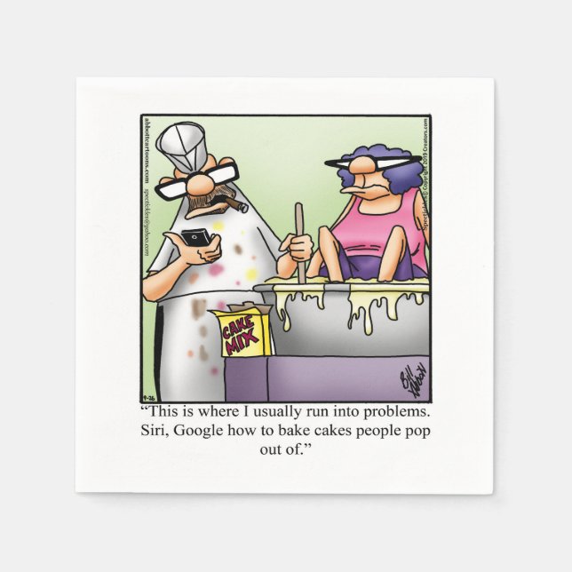 Serviette En Papier Hilarious Anniversaire Humour Party Napkins (Devant)