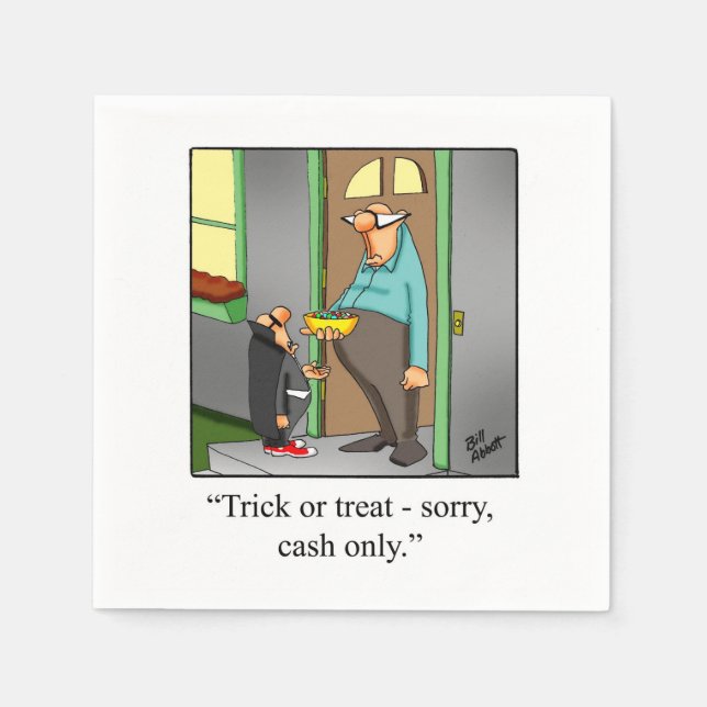 Serviette En Papier Hilarious Halloween Humour Party Napkins (Devant)