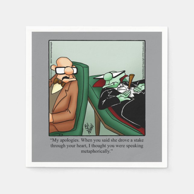 Serviette En Papier Hilarious Halloween Humour Party Napkins (Devant)