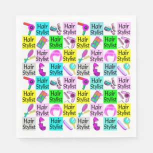 SERVIETTE EN PAPIER HIP, CHIC ET CHEVEUX UNIQUE