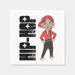 Serviette En Papier Hip hop Dance Studio Considérant Costume Danseuse 