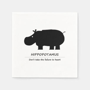 Serviette En Papier Hippopotame