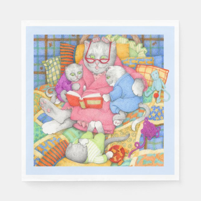 Serviette En Papier HISTOIRE DU LIEU Papier de déjeuner standard servi (Devant)