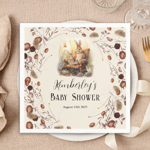 Serviette En Papier Histoire Nouveau chapitre Baby shower classique Co