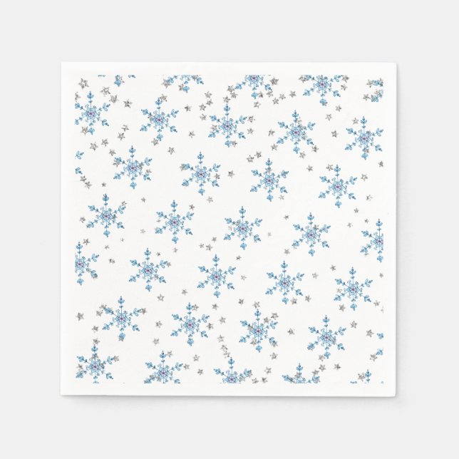 Serviette En Papier Hiver Onederland Snowflake (Devant)