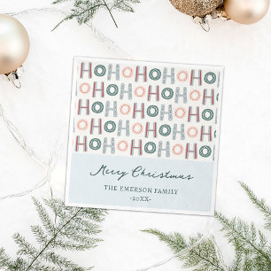 Serviette en papier Ho Ho Ho