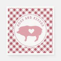 Hochons et baisers Cochon rose Valentine Photo