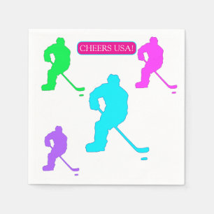 SERVIETTE EN PAPIER  HOCKEY