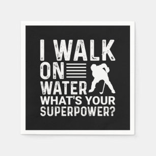 Serviette En Papier Hockey Je Marche Sur Eau