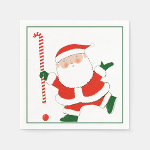 Serviette En Papier Hockey sur gazon de Noël