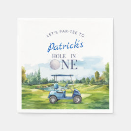 Serviette En Papier Hole In One Golf 1st Birthday