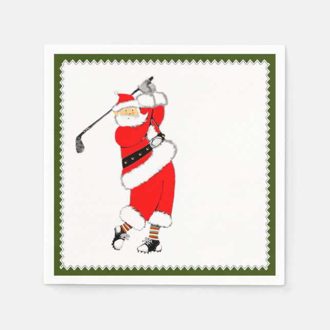 Serviette En Papier Holiday Golf Party (Devant)