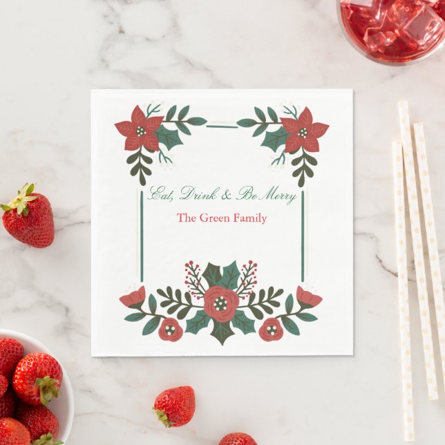 Serviette En Papier Holiday Paper Napkins – Festive Table Essentials (En situation)