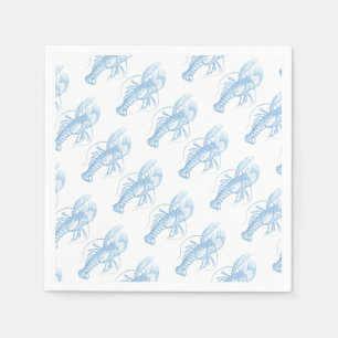 Serviette En Papier Homard bleu