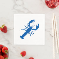Homard bleu blanc moderne graphique mignon fête fu