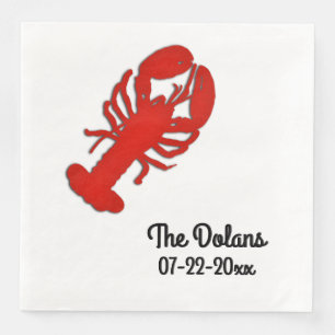 Serviette En Papier Homard personnalisé