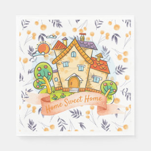 Serviette En Papier Home Sweet Home