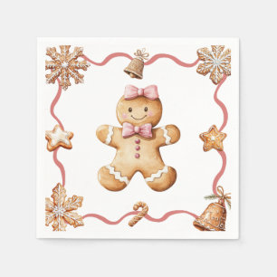 Serviette En Papier Homme en pain d'épices Serviettes de Noël