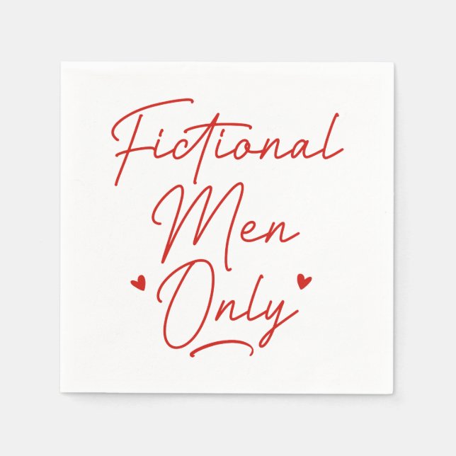 Serviette En Papier Hommes de fiction uniquement (Devant)
