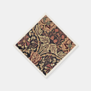 Serviette En Papier Honeysuckle, un design William Morris,
