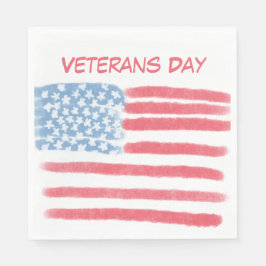 Serviette En Papier Honoring Heroes | Veterans Day Celebration