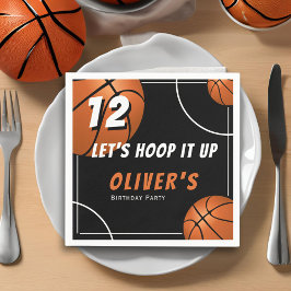 Serviette En Papier Hoop it up Basketball Anniversaire de enfant sport