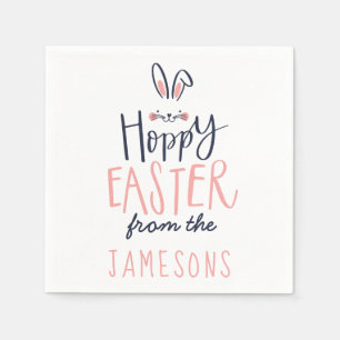 SERVIETTE EN PAPIER HOPPY EASTER BUNNY
