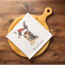 Serviette En Papier Hoppy Holidays, Christmas Kangaroo coutume