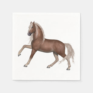 Serviette En Papier Horse Lover Country Western Pony Equestrio