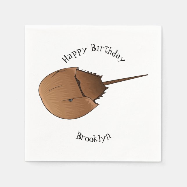 Serviette En Papier Horseshoe crab (Devant)