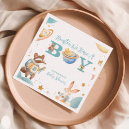 Serviette En Papier Houston Nous Avons Un Garçon De L'Espace Extérieur