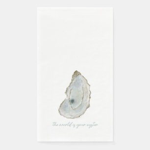 Serviette En Papier Huître aquarelle