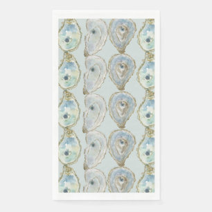 Serviette En Papier Huîtres aquarelles