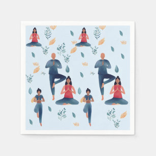 Serviette En Papier Humeur de yoga 