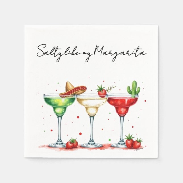 Serviette En Papier Humeur Margarita (Devant)