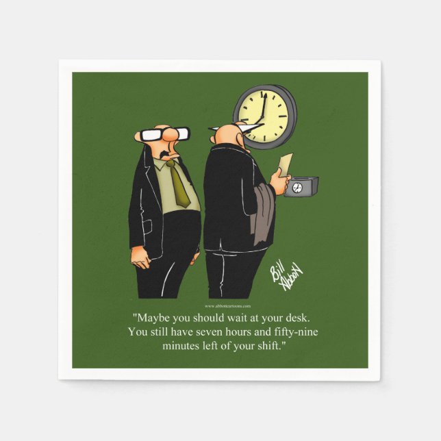 Serviette En Papier Humour de retraite amusant serviettes (Devant)