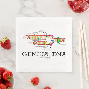 Serviette En Papier Humour génétique de biologie moléculaire de l'ADN