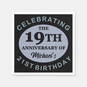 Serviette En Papier Humour personnalisé 40e anniversaire