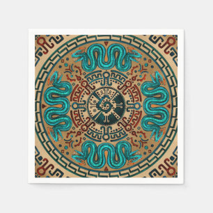 Serviette En Papier Hunab Ku avec serpent à double tête