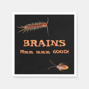 Serviette En Papier Hungry Zombie Coordination Halloween