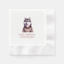 Husky de Noël Personnalisé