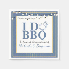 Serviette En Papier I Do BBQ Engagement Party Couples Douche